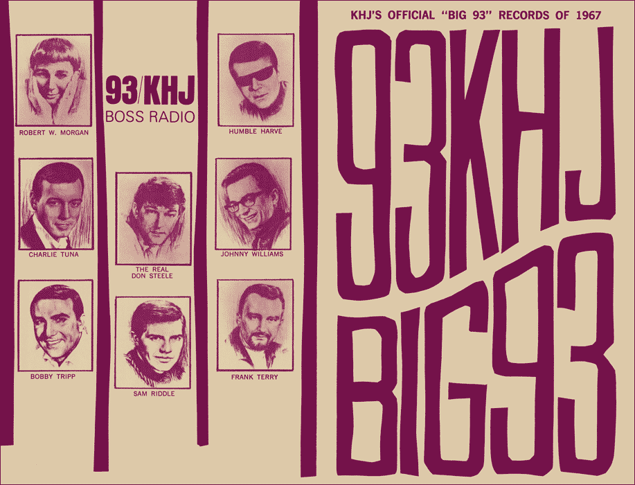 KHJ Big 93 of 1967 Covers