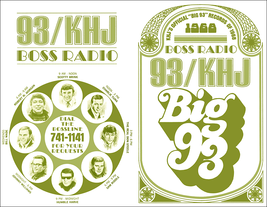 KHJ Big 93 of 1968 Covers